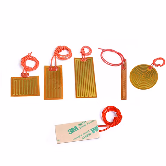 Custom 5V 12V 48V 220V 40W Industrial Flexible Thick Film Electric Polyimide Kapton Heater for Car Mirror